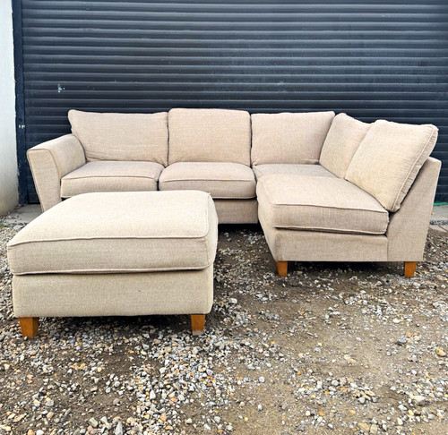 Beige scs shaped corner - corner, sofa