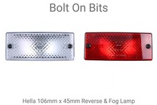 Lotus Elise Series 1 1.8 16v VVC K series HELLA Fog & Reverse lamp/lights