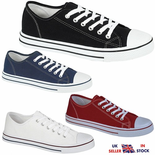 Mens trainers lace canvas - trainers,