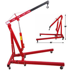 1Ton Hydraulic Folding Engine Crane Hoist Lift Stand 1000kg Garage Workshop Lift