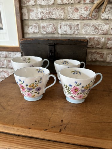 Vintage shelley teacups - vintage, 🌺
