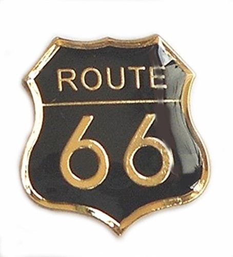 Route metal enamel - 66, pin
