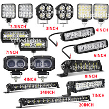 12-24V Car LED Work Light Bar Flood Spot Light Driving Offroad Truck SUV 4x4 ATV