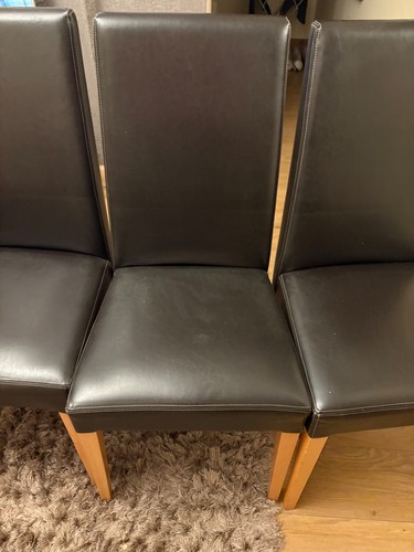 Wooden dining chairs - 6,