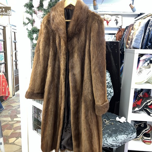 Real musquash fur - real, coat