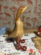 DCUK the Duck Company Wooden Duck In Boots