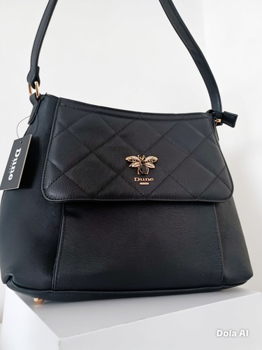 Dune london black quilted - black,