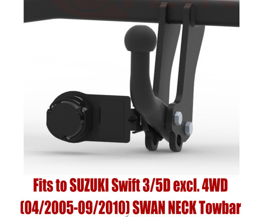 Swan neck tow bar - swan,