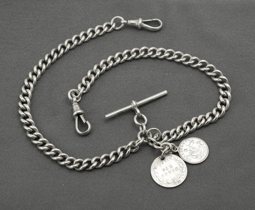 Antique sterling silver double - antique,