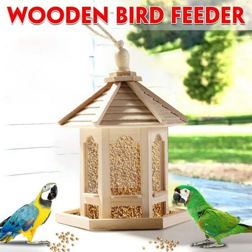 Wooden bird house hanging - wooden,