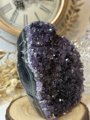 Natural sparkly amethyst - natural,