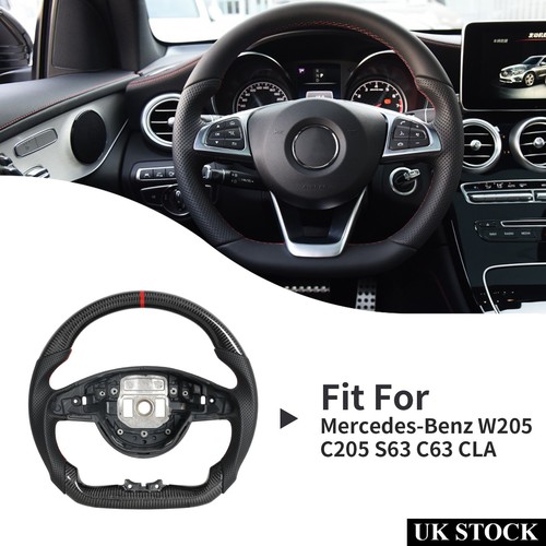 Carbon fiber steering wheel - carbon,