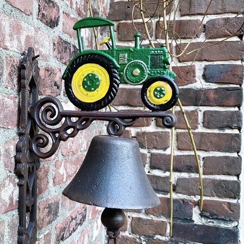 Cast iron tractor door bell - tractor,
