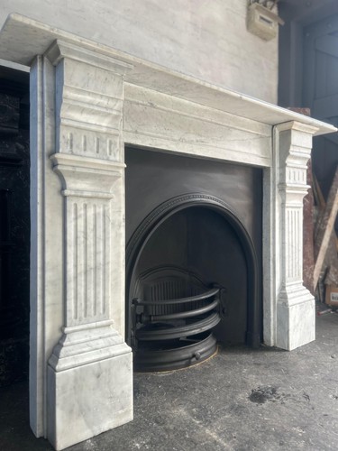 Original marble fire surround - marble,