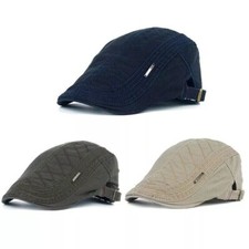 Retro Men Cotton Ivy Flat Cap