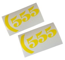 Subaru 555 STICKERS X2 100mm DECALS FOR WRX WRC STI PRODRIVE A IMPREZA