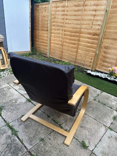 Ikea poang leather - leather, chair