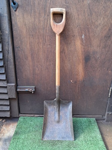Vintage garden shovel tall - garden,