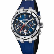Festina F20671/1 Men's Blue Chrono Bike Rubber Strap Watch