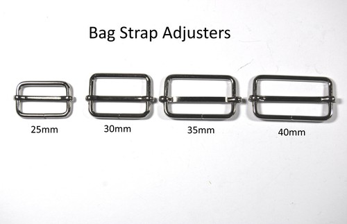Metal bag strap adjusters - metal,