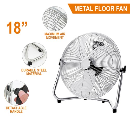 Floor fan chrome silver - chrome,
