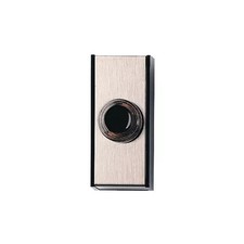 Friedland D611 "Gem" Wired Bell Push - Brushed Chrome / Black - NEW BOXED X1