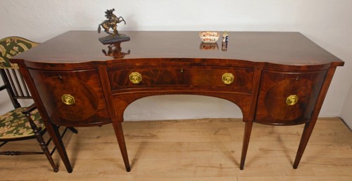 Georgian sideboard serpentine - georgian,