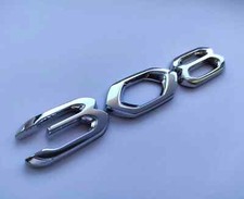 Chrome Silver Car Badge Emblem for Peugeot 308 GT suitable for front/back