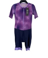 Dhb Hydron Classic Short Sleeve Tri Suit, Womens Tri Suit UK Size 12, Purple,New