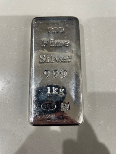 Silver bullion 999 fine 1 - silver, 0.999