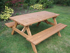 Picnic table heavy duty commercial grade with free shipping.