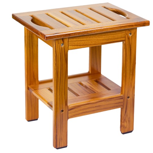 Teak shower bench compact - shower,