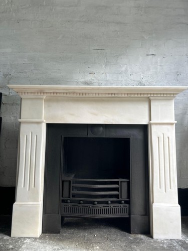 Marble fire surround - fire, cast