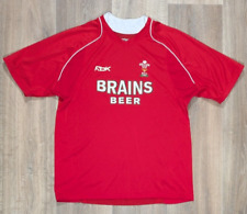 Wales Home Rugby Shirt Jersey 2006 / 07 Mens Size S Reebok Brains Beer