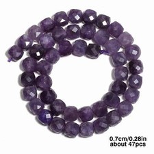Natural Amethyst Beads 7-8mm