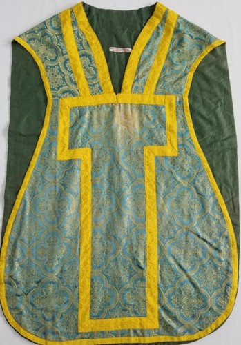 Antique french silk brocade - french,
