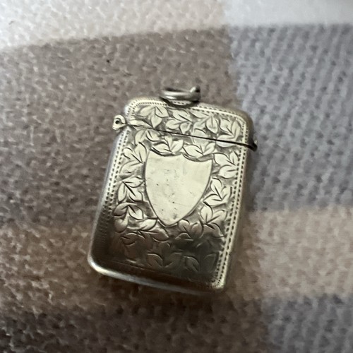 Antique sterling silver vesta