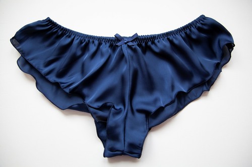 French knickers silky satin - knickers,