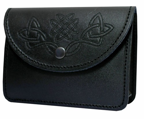 Black kilt belt pouch with - belt,