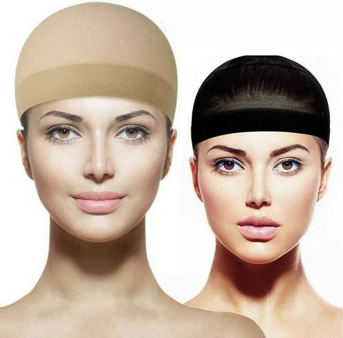Wig cap black nude - 2x,