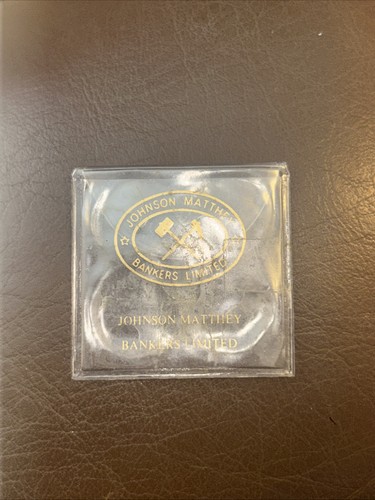 Johnson matthey coin - johnson, plastic