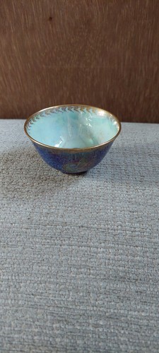 Blue dragons lustre cup - blue,