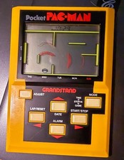 Grandstand Pocket PAC MAN 1983 Electronic Game - Good working Condition