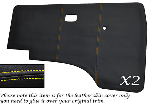 Yellow stitch door cards - yellow,