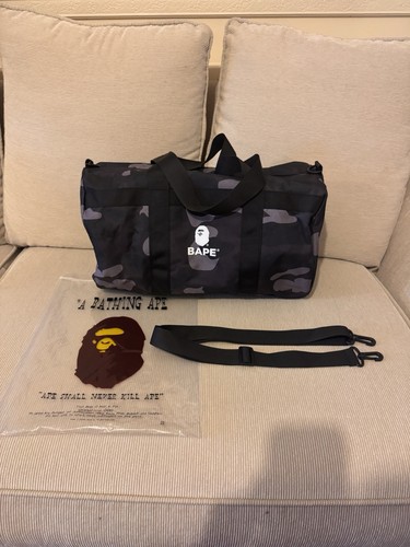 Bape duffel bag grey camo - bape,