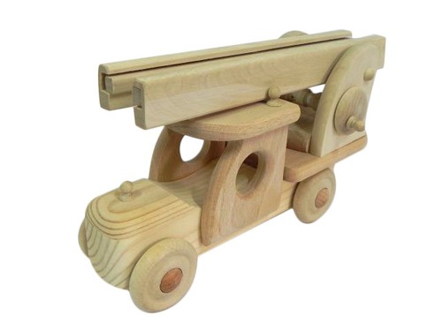 Wooden toy firetruck fire - toy,