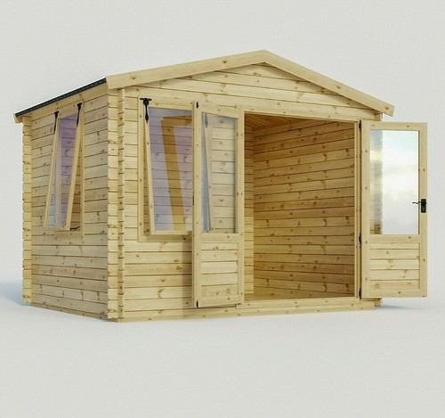 Log cabin garden office wooden - cabin,