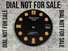 SEIKO 5 Silver dial logo replacement sticker Diver watch mod NH34 35 36 -NO DIAL