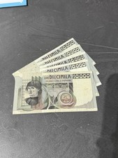 Repubblica Italiana lotto 5 banconote da 10.000 Castagno Per Una Banconota