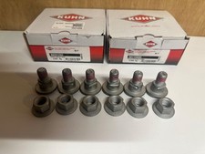 6 x Genuine Kuhn disc mower M12 Blade holder Bolts bolt fixing kit John Deere